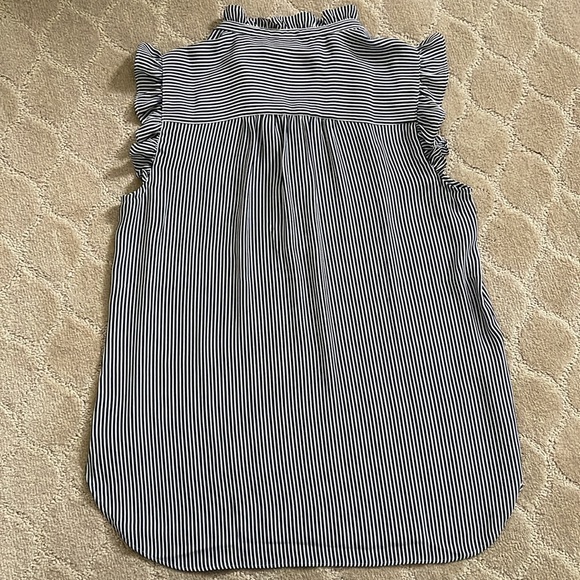 Ann Taylor Loft blue and white striped blouse - Picture 5 of 7